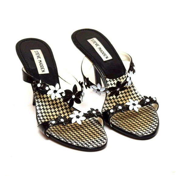 Steve Madden Shoes - Steve Madden Pumps Heels Slip On Open Toe Floral